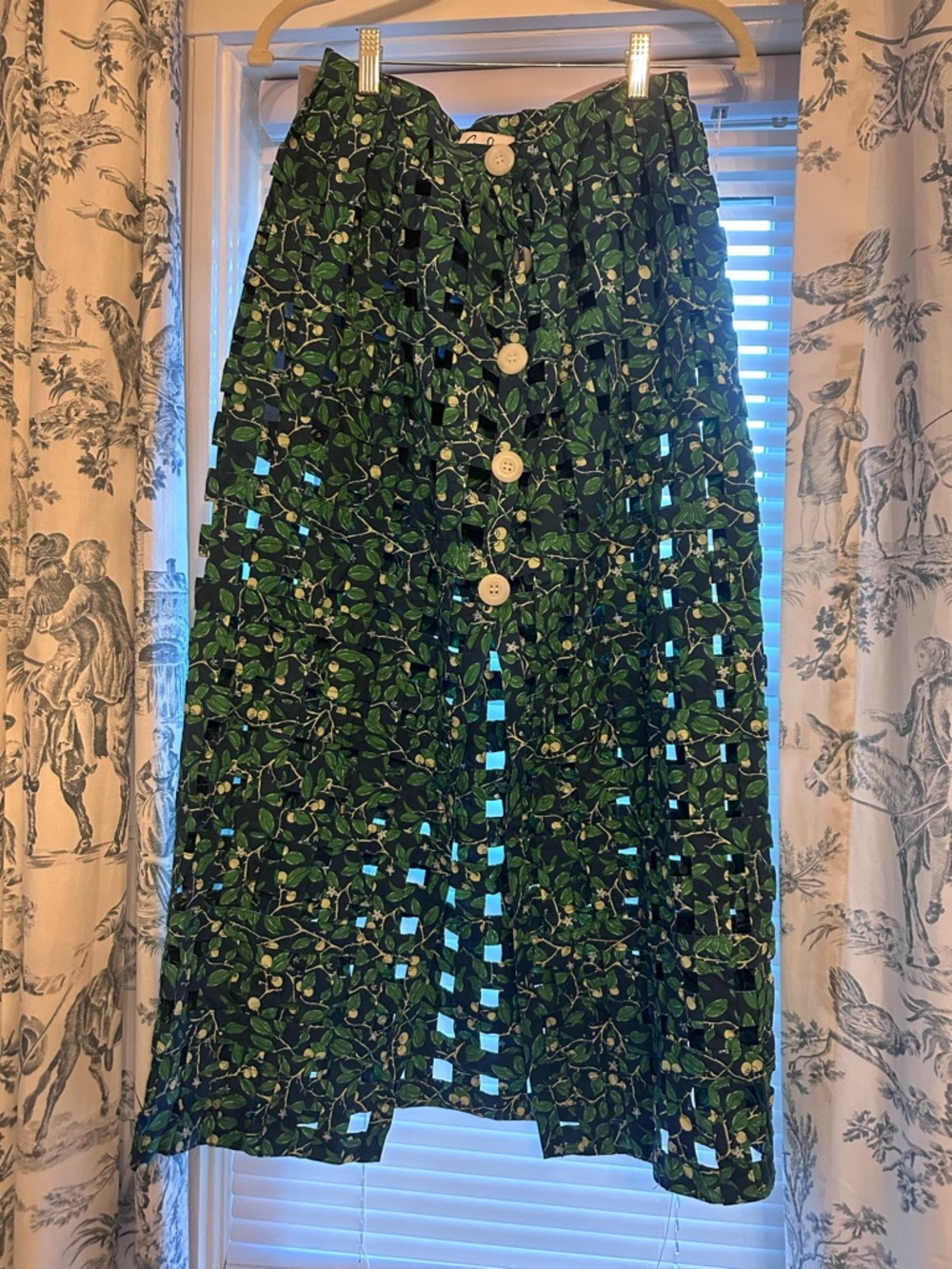 EUC Coco Shop Basketweave Skirt and Matching Shorts SIZE M